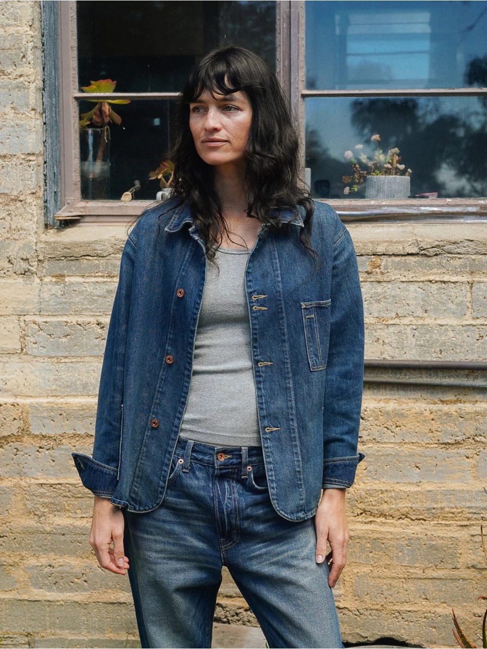 Hey Gang denim oversized barn chore coat - Picture 5 of 12
